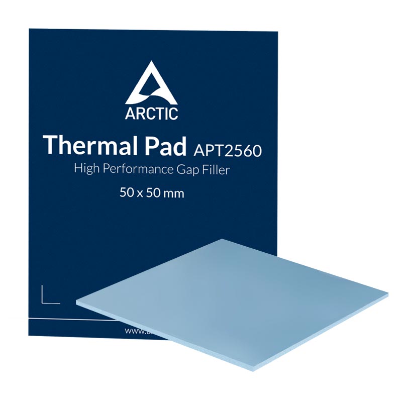 POPPSTAR - 6X Pad Thermique 50x50 mm avec Une conductivité Thermique de 6  W/MK (2 pièces pour Chaque épaisseur de: 0,5mm / 1mm / 1,5mm) Couleur Bleue